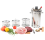 Консерватор Homa 2в1 и прижимные кассеты с банками
